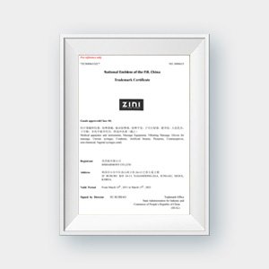 Registro de marca de ZINI